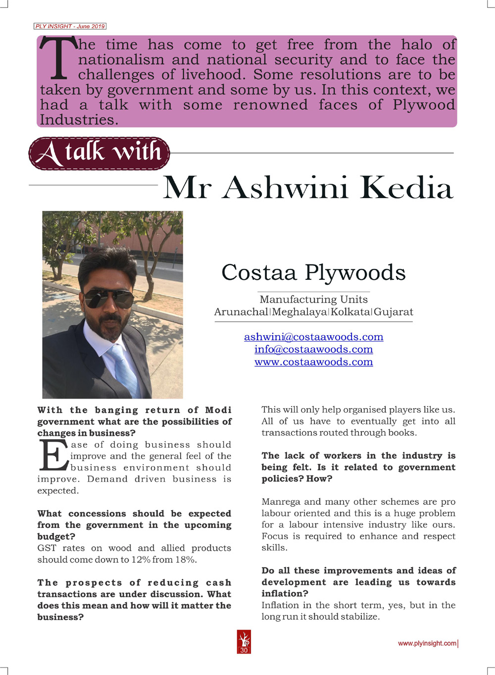 Mr. Ashwini Kedia