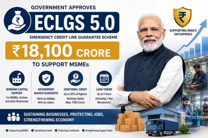 ₹18,100 Crore Emergency Credit Guarantee Scheme 5.0 to Support MSMEs ...
